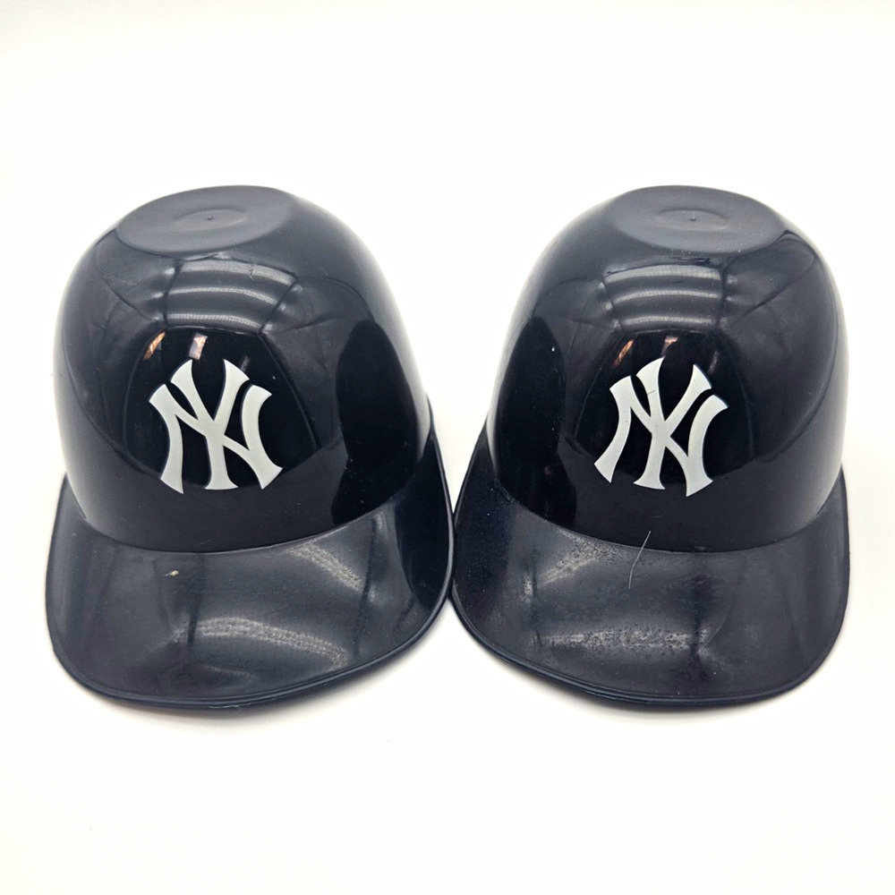 New York Yankees MLB Mini Batting Helmet Set Lot of 2 Blue Baseball